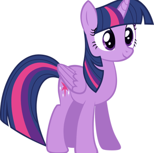 This is the Avatar Image for the Twilight Sparkle (Español Latino) (My little Pony) AI Voice and Text to Speech Generator